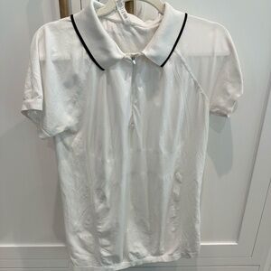 Athleta Dri-Fit Quarter Zip Athletic Polo Shirt